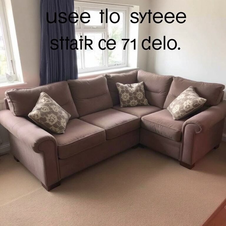 Corner sofa, well used — view 1