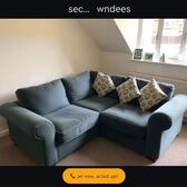 Corner sofa, well used