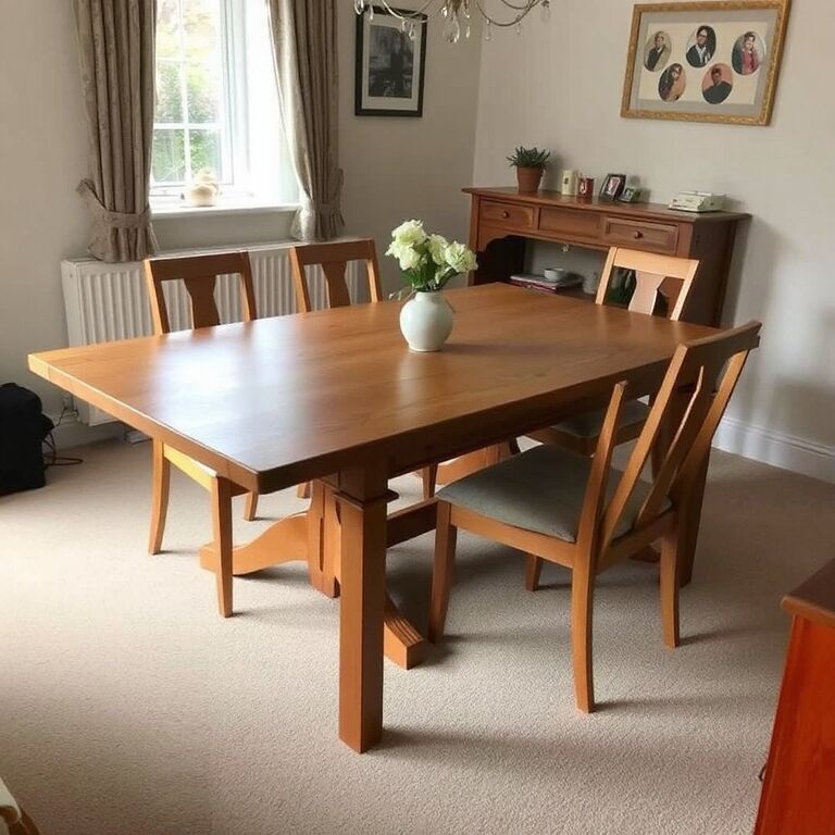 Dining table, well used — view 1